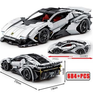 Expert Speed High Tech Car Model Building Blocks MOC Bricks City Super Racing Sports Vehicle Toys For Children Birthday Gifts 220715