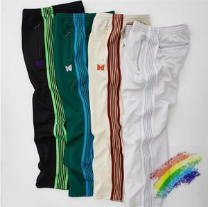 2022ss Sweatpants Men Women Color Striped Embroidery Pants Trousers