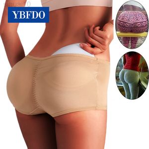 Ybfdo Women Peach Butters Sexy Booty Underwear Fake Butt Panties Pad Butt Lifter Hip Enhancer Seamless Control Butters L220802