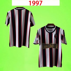 メッツスターレトロサッカーユニフォーム 1997 1998 新しいヴィンテージアウェイサッカーシャツヨーク 97 98 トレーニングウェアスーツクラシック最高品質 S-2XL