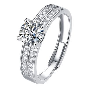 Moissanite D color Ring for Women 925 Silver Jewelry Bizuteria Anillos De Wedding Gemstone Ring
