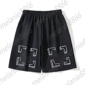 Off Shorts Simple Arrow Short Ow Mens and Womens Beach Pants White Printed Letter X Gym Training