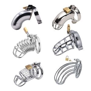 Big Metal Cock Cage Male Chastity Device BDSM Sex Toys for Men Penis Lock Erotic Bondage Husband Loyalty Drop 220606