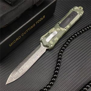 Wholesale zinc aluminum for sale - Group buy AUTO OPEN Automatic knife Damascus steel Blade material Zinc aluminum alloy Hnadle Camping outdoor tool Collectibles Gift BM UT85