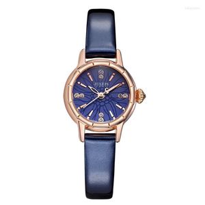 Orologi da polso Top Julius Lady Orologio da polso per bambini da donna Retro Shell Fashion Hours Mini abito carino braccialetto in pelle Party Girl Day Gift