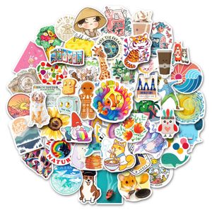 50 PCS Graffiti Skateboard Stickers Ocean Ins Style For Car Baby Scrapbooking Pencil Case Diary Phone Laptop Planner Decoration Book Album Kids Toys DIY Decals
