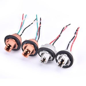 その他の照明システム2PCS 7440 7443 LED電球ホルダーソケットアダプターコネクタパーキングサイドライトワイヤーハーネスアダプターソケットソケット