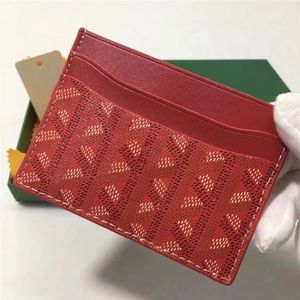Klasyczny projektant karty uchwyt męski portfel damski torebki czarne skórzane uchwyty paszportowe luksusowe zielone karty kredytowe dwustronne mini portfel z pudełkiem 101302