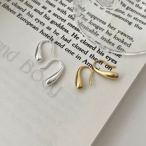 Korean Version Of 925 Sterling Silver Drop Earrings Stud Simple Trend Fashion Personality All-Match Jewelry Accessories