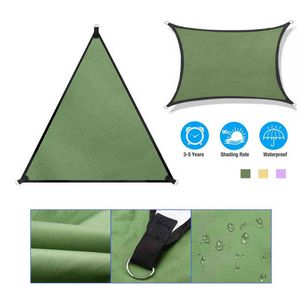 Cień markizy Wodoodporne namiot plandekowy Anti-Ultraviolet Sun Sun Shade Sail Outdoor Garden Beach Camping Pergolas Canopy H220419