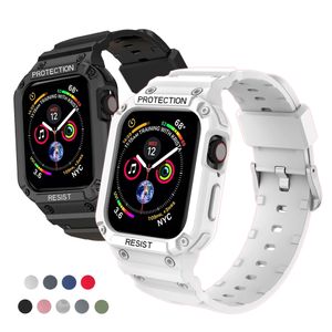 Silicone Clear Sport Apple Watch cinghia 41mm 45mm 44mm 40mm 42mm 38 mm Crystal Band per IWatch Series 7 6 SE 5 4 3 2 1