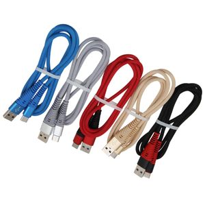 MICRO USB Kable 1M Szybkie ładowanie typu C Kabel kablowy Synchronizuj linię przewodu dla Samsung Galaxy S9 S10 Huawei Xiaomi