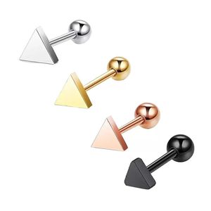 Stainless Steel Mini Earrings Helix Cartilage Tragus Lobe Ear Piercing Jewelry Conch Ear Stud Barbell Wholesales color