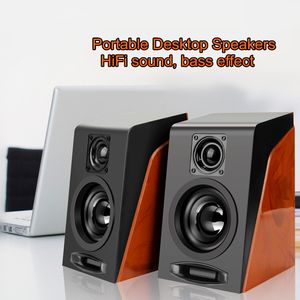 Lüks Tasarımcı Mini 950 Hoparlörler Subwoofer Eski Yollar Geri Yükleme Masaüstü Küçük Bilgisayar PC USB 2.0 3.5mm Arayüz