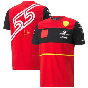 2022 Sommar F1 T-shirts Camiseta Manga Corta L Equipo Para Hombre, Ropa de Motocross, Color Rojo, Gran Ofera, oficial, Wook