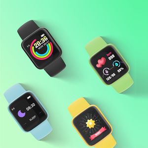 Y68 Smart Bracelet Macaron Watch polsbandjes armbanden bloeddruk hartslagmonitor stappenteller cardio waterdichte sport horloges voor iOS Android