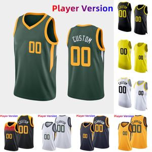Custom Authentic Stitched Player Version Basketball Jerseys 45 DonovanMitchell 8 RudyGay