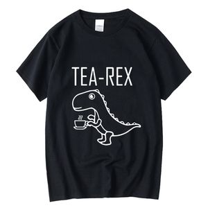 Xin yi mens tshirt toppkvalitet 100% bomull cool rolig dinosaurie design utskrift oneck män tshirt cool tshirt manlig tee skjortor 220521