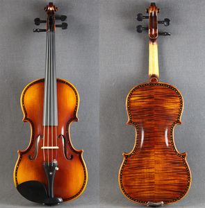High-grade Pure Handmade Luodian Pattern Violin Adult Imported European Material Professional Violin 4/4 Musical Instrument