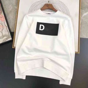 Designer tröja lyx varumärke tröja brev tryckning rund nacke hoodie lös överdimensionerad bomull långärmad t-shirt pullover män och kvinnor tröjor