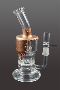 Wyczyść filtrówki o strukturze plastra miodu Szklane wody Bong Hookh Fajna do palenia do tytoniu Akcesoria
