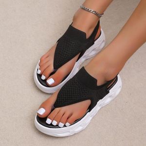 Keil Weibliche Sandalen Frauen Sommer Bequeme Schuhe Frau Damen Wohnungen Alias Zapatossandals 85202 42283