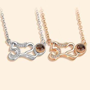 Tiktok personalized creative all diamond pendant necklace fashion trend European and American popular jewelry pendant 2S1V