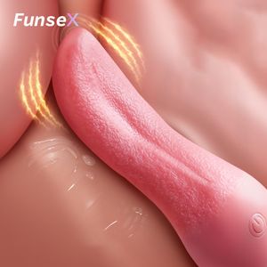 Giocattoli sexy di lingua morbida femmina figa leccata clitoride vibratore per donne a 10 velocità masturbazione orale adulti 18