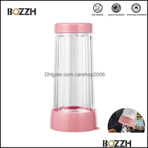 Baking Pastry Tools Bakeware Kitchen Dining Bar Home Garden Plastic Sieve Cup Powder Flour Mesh For Cakes D Dhtdl