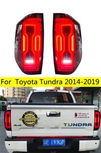 Bil LED TAILLAMP för Toyota Tundra Led Tail Light 20 14-20 19 AUTO TAILLIGHTS BAKER FOG BRAKE Turn Signal Reverse Lights