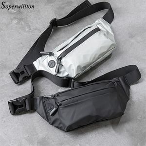 Сумка для талии водонепроницаемые фанни -пакет для мужчин женские грудные пакет на открытом воздухе мешки с поперечным телом сумки с поясными поясными пакетами.