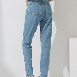 Wixra Basic Dames Jeans Harem Broek Plus Size Vrouwelijke Streetwear Vintage Kwaliteit Hoge Taille Femme Long Denim Broek