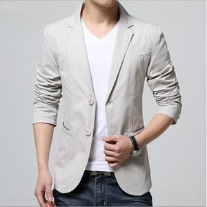 Arrivo Luxury Men Blazer Spring Fashion Brand Cotone di alta qualità Slim Fit Abito maschile Terno Masculino Blazer Uomo 220801
