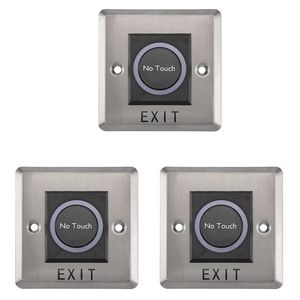 Interruptores De Porta De Saída venda por atacado-Smart Home Control x Sensor infravermelho sem contato sem contato com botão de liberação da porta de porta com indicação de LED