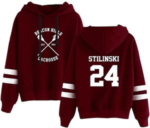 Teen Wolf Merch Stilinski 24 Hoodie Sweatshirt Trainingsanzug Pullover für Männer Frauen