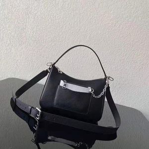 Guldkedja Ruched Leather Women's Shoulder Bag 2022 Ny Lyxig Fast Färg Mode Kvinna Handväskor Clip Top Bags-A3