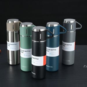 500ml Double-Layer Water Bottle Ocean Ship Stainless Steel Vacuum Thermos Man Business Trip Drinkware Bottles BBE13464