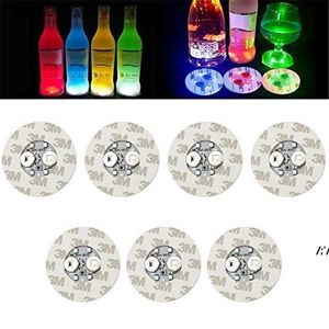 6 cm LED-Flaschenaufkleber, Untersetzer, Licht, 4 LEDs, 3 m, Aufkleber, blinkende LED-Leuchten für Urlaub, Party, Bar, Zuhause, Party, RRB15339