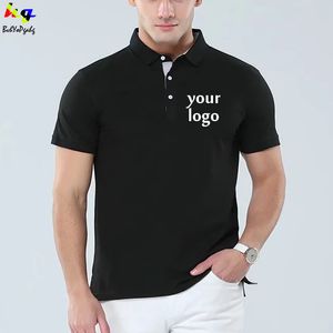 Mens Highquality Shirt DesignCustom Mens and Womens Shortsleeved Polo Shirts Printed Team Advertising Shirts 220609