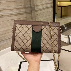 Sevimli lüks tasarımcılar omuz çantaları 25cm zincir el çantası haberci kadınlar köylü moda vintage çanta baskılı flep crossbody debriyaj cüzdanı çapraz gövde