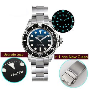 Wristwatches Cronos L6009 Automatic Mechanical Watch Stainless 1000 Meters Waterproof Professional Diver Watches For Men