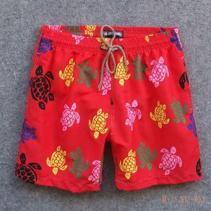 Mens Shorts 2022 High Quality Men Orange Turtle Party Printed Swimwear Quick Dry Luxury Board Boxer Bermudas Beach Surfing Trunks