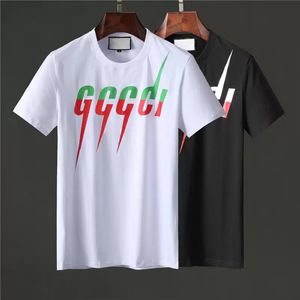 Mens Designers T Shirt Man Womens Tshirts With Guccy Letters Print Kort ärmar Summertröjor Män Lossa Tees Asian Storlek 3xl