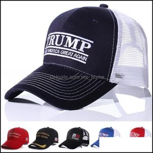 Haft Kulka Cap Make America Świetnie Zwykłą Waseball Czapki Trucker Sun Hats Sports Mężczyźni Kobiety Mesh Visor Snapbacks A41205 Drop Dostawa 2021