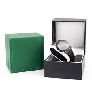 Durable PU Leather Watch Box Jewelry Display Gift Boxes Wristwatch Storage Case with Removable Pillow