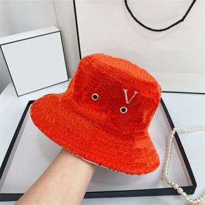 デザイナーバケットハットファッション女性メンズバイザー帽子ソリッドカラー通気レターボールキャップベレーベレー高品質のデザイナー帽子