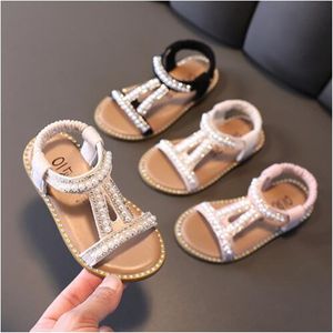 Sandali per neonate Scarpe da spiaggia per bambini Perline Princess Sweet Classic 2022 Nuovissimi sandali glitterati per bambini