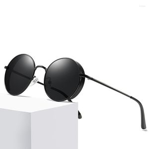 Солнцезащитные очки High Fashion Polarizer Men Metal Half-frame Inner Anti-blue LensSunglasses