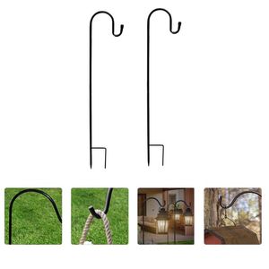 Hooks Rails 2 st mark praktisk herde utomhushängare krokstativ för gårdshem Gardenhooks