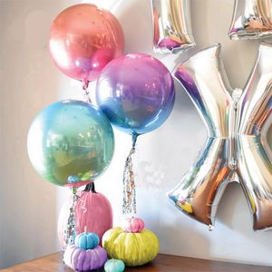 22inch Gradient Color 4D Disco Helium Balloon Birthday Wedding Party Decoration Balloon Photo Props Baby Shower Kids Toys